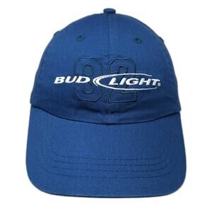 Anheuser-Busch Bud Light 82 Embroidered Blue Baseball Cap One Size Strapback